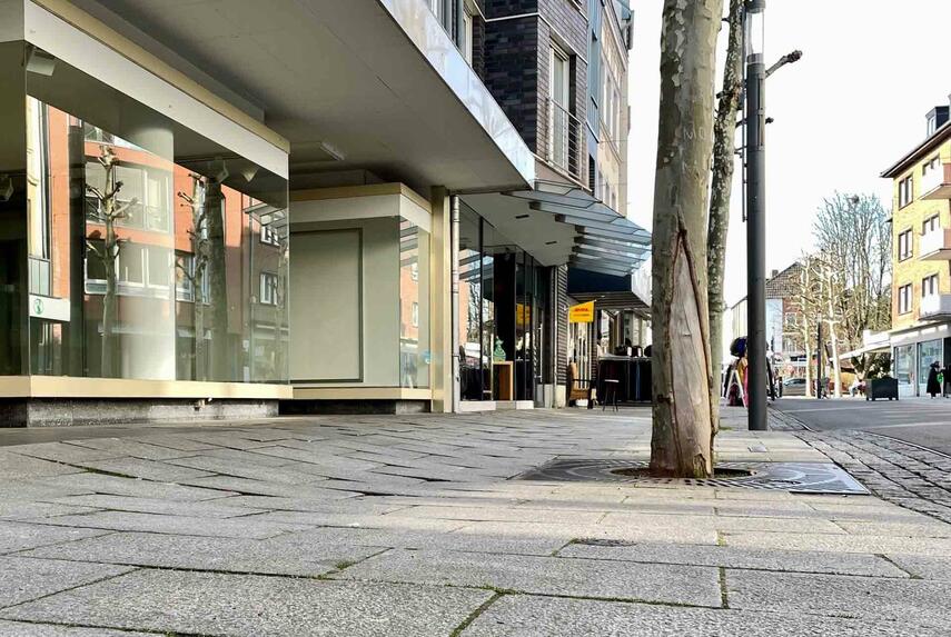 Arbeiten zur Beseitigung von Bergsenkungsschäden auf der Breite Straße