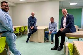 Neue Mensa an der Viktoria-Grundschule in Frimmersdorf in Betrieb genommen