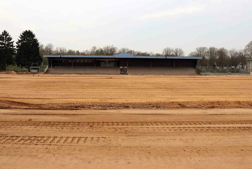 Sanierung der Tribüne am Schlossstadion startet Ende März