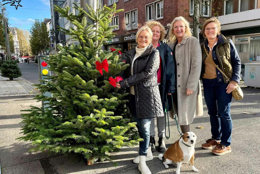 GFWS stiftet Weihnachtsbäume für Fußgängerzone