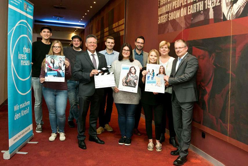 Rhein-Kreis Neuss warb erstmals im Kino um Nachwuchskräfte